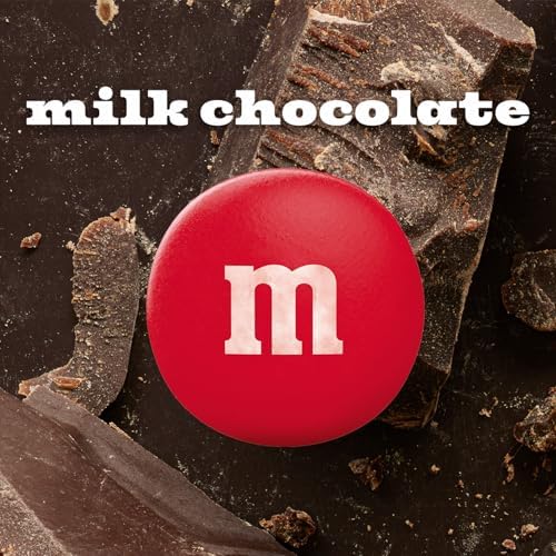M&M's Milk Chocolate Bulk Candy in Resealable and Recyclable Jars, Party Size Assorted Chocolate Candies, Movie Night Snacks, Candy Buffet, 25.5 Oz Each (Pack of 2)