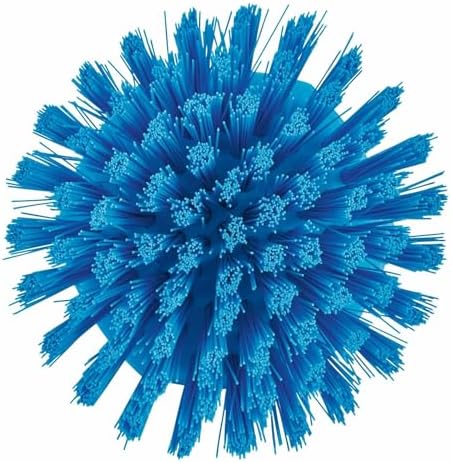 Vikan 38853 Brush,Scrub,Round,Stiff,5",PP/PBT,Blue