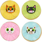 Lucks Dec-Ons Decorations Molded Sugar/Cup-Cake Topper, Kitty Assortment, 1.25 Inch, 96 Count