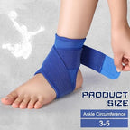 Honoson 2 Pcs Ankle Brace Kids Ankle Support for Sport Sprained Neoprene Breathable Compression Sleeve with Adjustable Wrap for Youth Child Boy Girl Plantar Fasciitis Achilles Tendonitis(Blue,S)