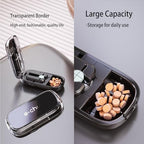 Pill Cutter Splitter for Small and Tiny Pills - 1/2 & 1/4 Adjustable Pill Splitter with Centering Device for Cutting Multiple Pills, Accurate Alignment and Easy to Use (Black)