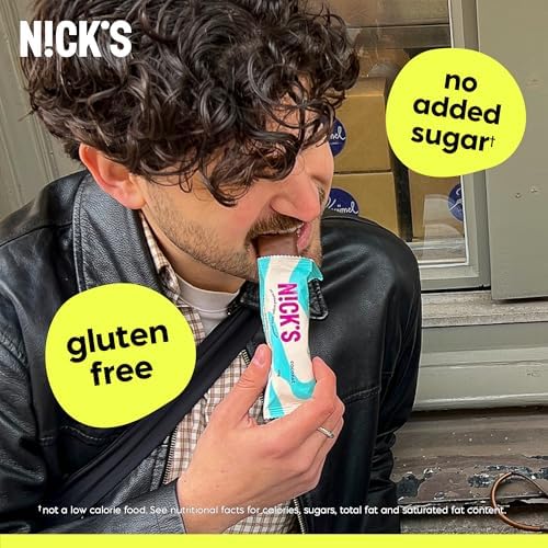 NICK'S Keto Chocolate Mini Candy Bars – Coconut, No Added Sugar, Low Carb Snack, 140 Calories, Gluten-Free Sweets – 18-Pack (15g Each)