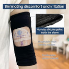 PICC Line Cover with Mesh Window - Arm Sleeve for Upper or Lower Arm, Non-Slip Silicone Gasket, Comfortable IV & Cast Protector, 1 Pc (M)
