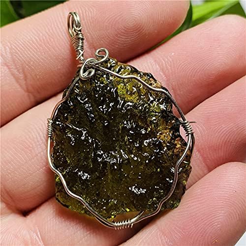Moldavite Czech Meteorite Mineral Specimen Spiritual Healing Aerolite Crystal Energy Stone, 11223S1BOTTON (Color : Moldavite, Size : 5-10g)