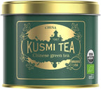 Kusmi Tea - Chinese Green Tea - Organic Green Tea from China - Herbal notes - 100% Natural and Organic - Loose Leaf Tea - Tin Box of 3.5 oz - Quantity for about 50 cups