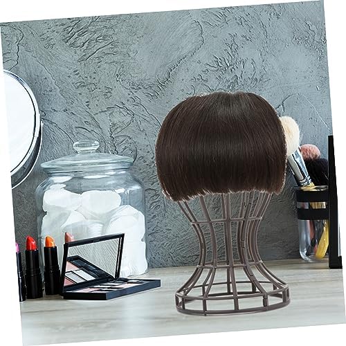 2Pcs Portable Wig Head Stand Holder for Hair Styling and Display Essential Beauty Accessories for Home Salon and Travel Use