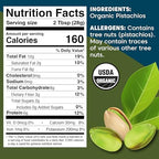 Wilderness Poets, Pistachio Butter - Organic, Raw, 100% Pistachio (64 Ounce - 4 Pound) - Half Gallon Glass Jar - Perfect for Dubai Chocolate Bar Desserts with Kataifi or Savory Creations - Unsweetened, California-Grown