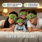 3D Frog Sleep Mask, Funny Cute Frog Eye Mask Plush Blindfold Travel Sleep Masks Super Soft ，Block Out Light Blindfold with Adjustable Eyelids for All Groups of People (1 Pcs)
