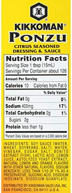 Kikkoman Ponzu Soy Sauce Food Service, Citrus,64 Ounce (Pack of 2)