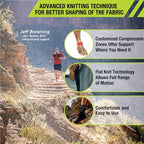 Pro-Tec Athletics 3D Flat Ankle Support, Custom Fit, Breathable Fabric, Multi-Directional Stretch for Support and Flexibility