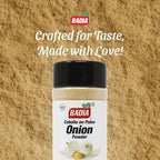 Badia Onion Powder, 9.5 oz – Pure Ground Onion Seasoning, Bold Sweet Savory Flavor, Gluten Free, No MSG, Kosher