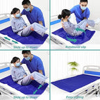 YHK Tubular Slide Sheet Transfer, Car Transfer Aid Easy Slide Sheet Positioning for Automotive Bed Flip Repositioning Home Care Assisted Mobility for Elderly Device (Blue, 28"x47")