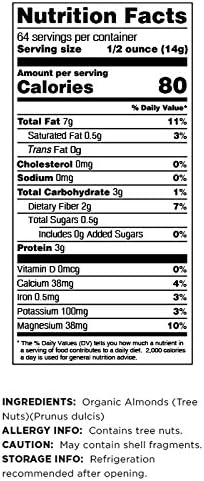 Terrasoul Superfoods Raw Unpasteurized Organic Almonds (Mylk Grade), 2 Pounds