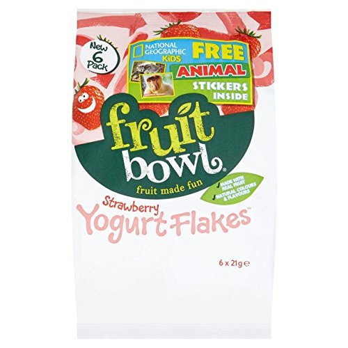 Fruit Bowl Yogurt Strawberry Fruit Flakes - 5 x 25g
