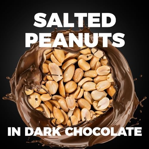 Mr Fudgesto - Salted Peanuts in Dessert Chocolate - Premium Delight - No Added Sugar - Confectionery Treat - Suitable for Gifting - 3.5 oz (100 g)