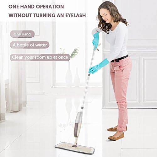 Spray Mops for Floor Cleaning: MEXERRIS Wet Mop with 3 Washable Pads for Swiffer Powermop - Floor Mop with Refillable Bottle - Home Commercial Dust Mops for Hardwood Laminate Ceramic Tiles