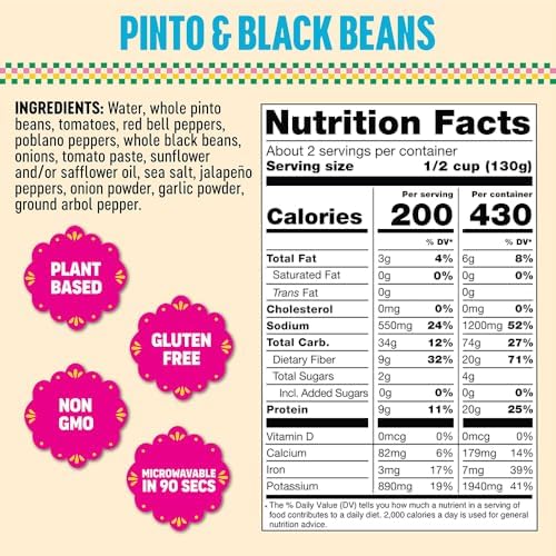 Somos, Beans Black Pinto, 10 Ounce