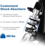 BlessReach Steerable Knee Walker Deluxe Medical Scooter for Foot Injuries Compact Crutches, with Dual Rear on-Wheel Brake and Shock Absorption Under The Knee pad, Black