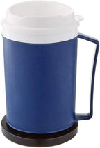 Homecraft Weighted Cup, 12 Oz. Weighted Mug with Lid & Internal Coaster with 8 oz. Additional Weight, Insulated Beverage Container with Secure Lid for Arthritis, Limited Grasp or Shaking Hands