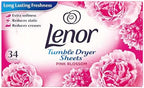 Lenor Tumble Dryer Sheets Sparkling 34's