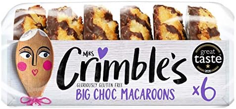Mrs Crimble's Gluten Free Chocolate Macaroons - 6 Slices per pack (Pack of 6, Total 36 Slices)