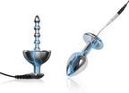 AMAZBEE Electroshock Anal Plugs for Anus Expansion Prostate Massager for Men Stainless Steel Urethral Sounding Rods with Electric Stimulation (A)