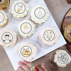 40pcs Edible Mr & Mrs Cupcake Toppers Ring Bridal Bouquet Wine Glass Pigeon Bride to Be Wedding Cupcake Picks for Bridal Shower Engagement Newly Married Happy Wedding Party Decorations