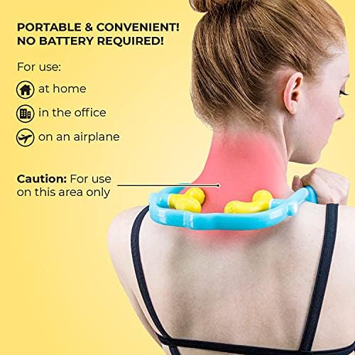 Lindo Shiatsu Neck Massager - Adjustable Knobs for Four-Point Gentle Shiatsu or Two-Point Deep Tissue Massage