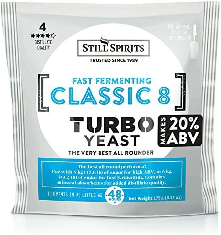 2x Still Spirits Classic 8 Urea Turbo Yeast (US/UK/CAN Only) 20% ABV