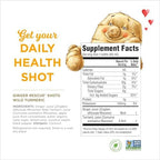 The Ginger People Ginger Rescue Turmeric Shots - Immunity Boosting, Caffeine Free Energy, Digestive Heath, Turmeric, 2 Fl Oz (Pack of 12)