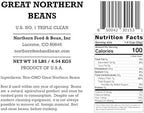 High Plains Great Northern White Beans | 10 Pound Bag | Farm-Fresh Northern White Beans | Non-GMO Verified | High Protein & Fiber Source | Dry Beans | Directly Sourced from Local Farmers