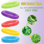 48 Pack Mosquito Repellent Bracelets with 60 Mosquito Repellent Patches, Individually Wrapped Mosquitoes Bracelets Stickers for Camping Swimming Outdoor Indoor, Deet Free