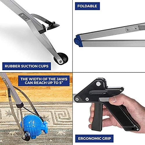 Reacher Grabber Tool - Gripping Device - Lightweight Durable Folding Claw Extends Arm Reach to 32 Inches Ideal Indoor and Outdoor Reaching Mobility Aid and Trash Grabber Picker Upper Tool (Case of 20)