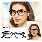EYEGUARD Polka Dots Fashion Ladies Reading Glasses 4 Pairs Spring Hinge Readers for Women