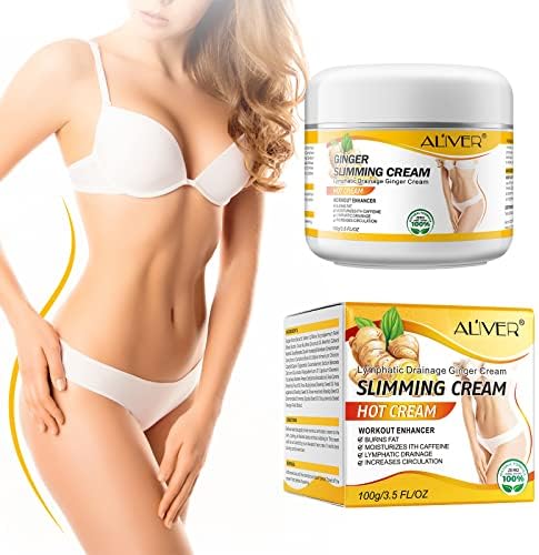 Ginger Slimming Cream - Hot Fat Burning Weight Loss Full Body Anti-Cellulite Cream for Belly, Perfect for Cellulite, Soothing, Relaxing, Tightening