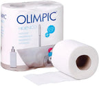 Olympic Toilet Paper 2 Ply - 96.3mm Width x 18m Length Pack of 4 Rolls