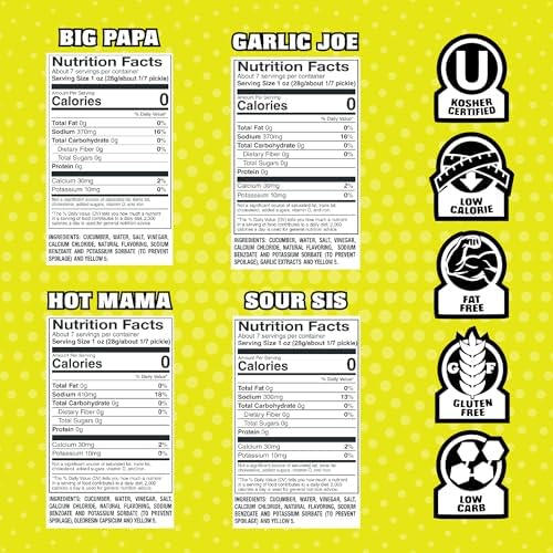 Van Holten's Pickles - Charismatic Characters Pickle-In-A-Pouch Gift Box - 4 Pack