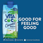 Vita Coco Coconut Water Original, 33.8 Fl Oz (Pack of 6)