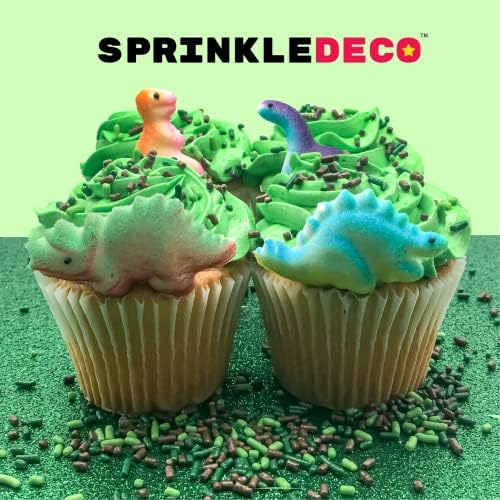 Jungle Camoflage Edible Gaming Woodlands Confetti Sprinkles Cake Cookie Cupcake IceCream Donut Quins - 6oz Bag