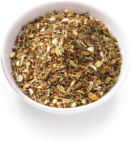 Ronnefeldt LeafCup Wellness - Herbal Infusion Tea Loose Leaf, 15 Individually Wrapped Tea Bags with Cardboard Tag to Hook on Cup, Caffeine Free South African Rooibos Tea with with Herbs