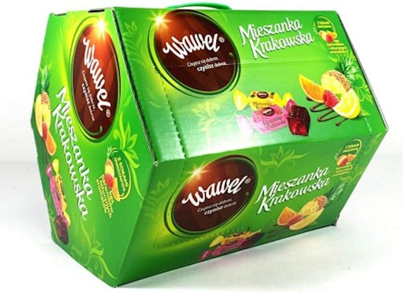 Wawel Jelly In Chocolate Gift Box 98.7 Oz - Jelly Fruit Coated In Chocolate | Bulk Pack For Ultimate Delight | Perfect For Sharing & Gifting