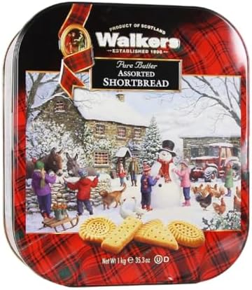 Walkers Shortbread Cookies, Pure Butter Traditional Scottish Recipe, Family Size Box, Authentic European Bakery Treats, No Artificial Flavors or Preservatives, 35.3 oz