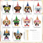 Hooqict 40Pcs Dog Cupcake Toppers Birthday Cake Decorations Puppy Cupcake Toppers for Kids Boys Girls Pet Dog Themed Birthday Party Decorations Supplies