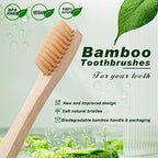 Sieral 120 Pcs Bamboo Toothbrushes Bulk, Soft Bristle Bamboo Toothbrush, Individually Wrapped for Adults Travel Family Hotel Party, 7 Inch 12 Color