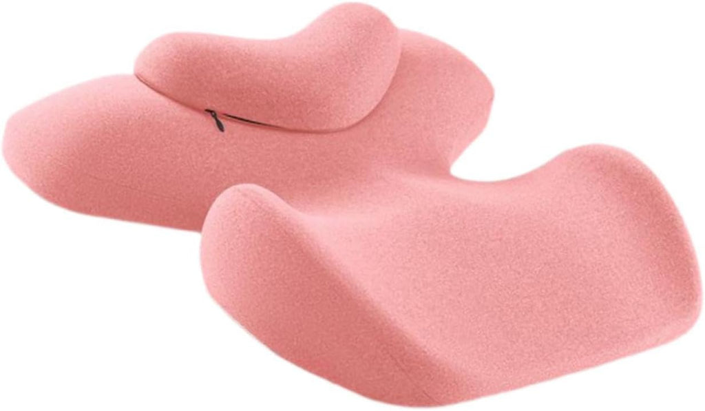 harayaa Memory Foam Massage Neck Pillow Breathable Resuable Multipurpose Beauty Salon Support Pillow for Sleeping Bedroom Salon Women, Pink