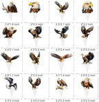 Eagle Cupcake Toppers Bald Eagle Party Decorations 48Pcs Eagle Birthday Party Decorations Bald Eagle Cupcake Picks for 4th of July Patriotic Party Supplies