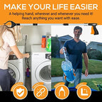 EZPIK Pro 36" Flexible Folding Grabber Tool for Elderly + Magnets, Reacher for Disabled & Seniors Heavy Duty Rotating Grippers for Reaching Underneath, Trash Grabbers & Pickers for Mobility