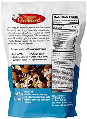 YOGURT TRAIL MIX BY PREMIUM ORCHARD - Seeds, Yogurt, Fruit and Nuts Mix - Trail Mix Bulk Blend of Mixed Nuts & Dried Fruit - Healthy Snacks, High Plant Protein, Non-GMO, 20z