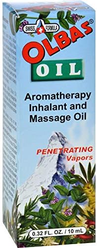 Olbas Therapeutic, Aromatherapy Inhalant and Massage Oil, 0.32 fl Ounces. Pack of 3