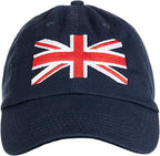 Ann Arbor T-shirt Co. Union Jack Flag | UK United Kingdom Great Britain British Baseball Cap Dad Hat Navy Blue